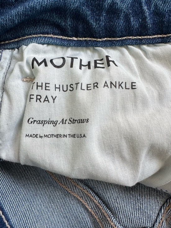 MOTHER The Hustler Ankle Fray in “Grasping at Straws,” size 28. - Picture 4 of 6